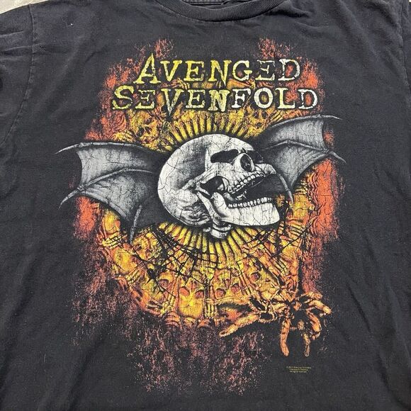 Avenged Sevenfold - 2011 Tour Black Shirt. Size Medium-Small Check Measurements - Picture 6 of 6